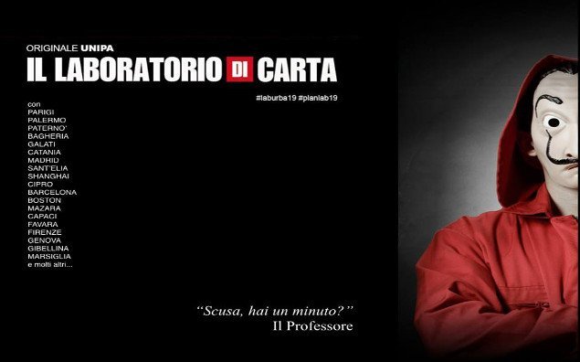 Per promuovere il laboratorio di urbanistica il prof. Carta cita "La casa di Carta"