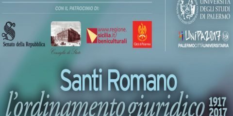 Convegno "Santi Romano: l'ordinamento giuridico (1917-2017)"