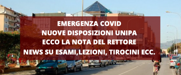 NEWS UNIPA EMERGENZA COVID