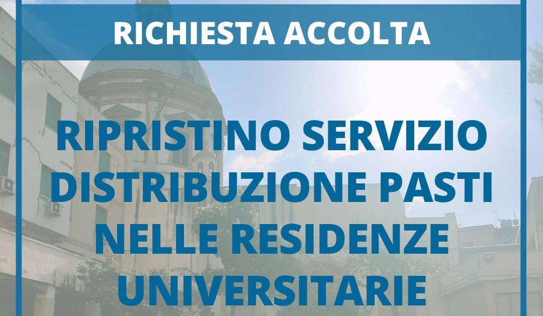 Servizio distribuzione pasti - Il CdA Ersu dell'Associazione Intesa Universitaria, Giorgio Gennusa...