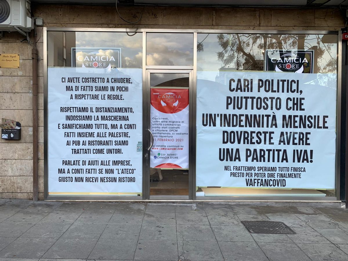 “Questo è il mio grido di dolore”, la protesta di un commerciante palermitano
