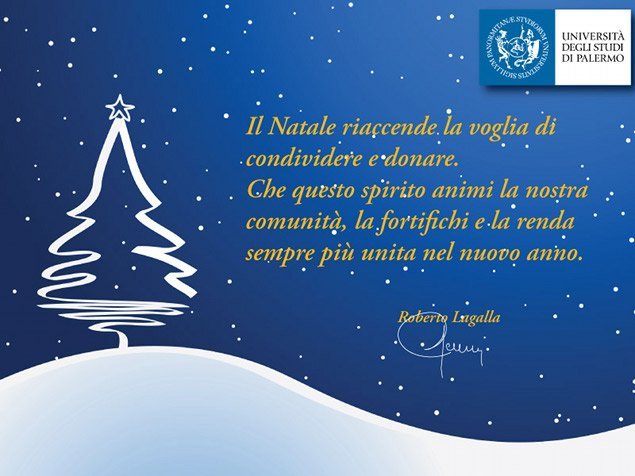«Il Natale riaccende la voglia di condividere e donare. Che questo spirito animi la nostra comunità...