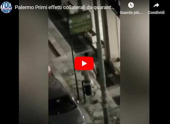 Palermo. primi effetti collaterali da quarantena